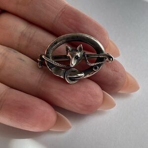 1800’s Sterling Master’s Whip, Fox-Hunting Brooch/Stock Pin, Dressage